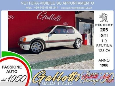 Usata Peugeot 205 GTi 128 CV (94 kW) 1988 Bianco Berlina