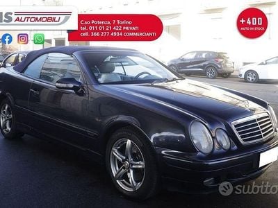 Usata Mercedes CLK200 Elegance 163 CV (119 kW) 2001 Blu scuro Cabrio