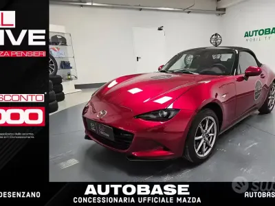 Ny Mazda MX5 Exclusive-Line 132 HK (97 kW) 2026 Röd Cab