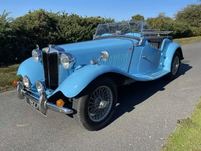 Usata MG TD 54 CV (39 kW) 1952 Blu Cabrio