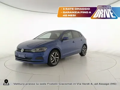 Usata VW Polo Comfortline 80 CV (58 kW) 2019 0a reef blue metallizzato Utilitaria