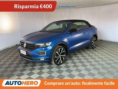 Usata VW T-Roc Cabriolet R-line 150 CV (110 kW) 2020 Blu/azzurro Cabrio