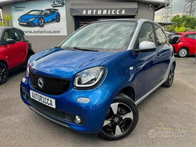 Usata Smart ForFour Prime 71 CV (52 kW) 2018 Blu Utilitaria