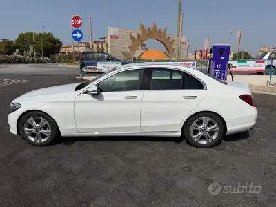 Usata Mercedes C220 Exclusive 170 CV (125 kW) 2017 Bianco Berlina