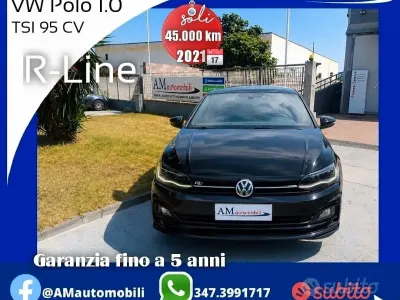 Usata VW Polo R-line 95 CV (69 kW) 2021 Nero Utilitaria