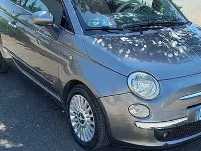Usata Fiat 500 Lounge 75 CV (55 kW) 2009 Grigio Cabrio