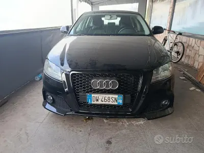 Usata Audi A3 Attraction 105 CV (77 kW) 2009 Nero Utilitaria