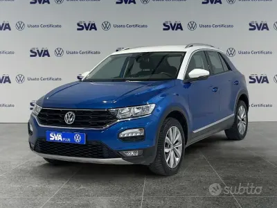 Usata VW T-Roc Style 150 CV (110 kW) 2019 Blu SUV