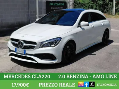 Usata Mercedes CLA220 Shooting Brake AMG line 184 CV (135 kW) 2017 Bianco Station wagon