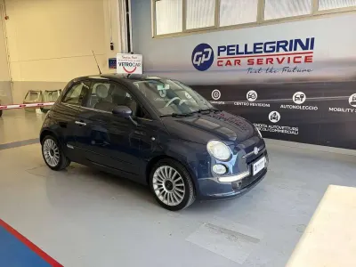 Usata Fiat 500 Lounge 69 CV (50 kW) 2008 Blu/azzurro Utilitaria