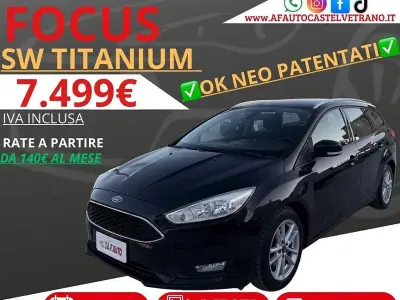 Occasion Ford Focus Titanium 120 PK (88 kW) 2015 Zwart Stationwagen