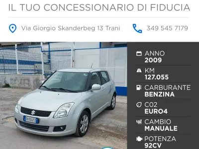 Usata Suzuki Swift GL 92 CV (67 kW) 2009 Grigio Utilitaria