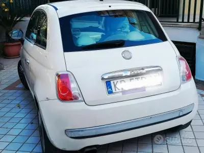 Usata Fiat 500 75 CV (55 kW) 2011 Bianco Utilitaria