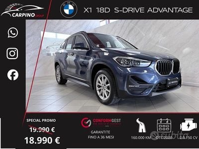 Usata BMW X1 Advantage 150 CV (110 kW) 2020 Blu SUV