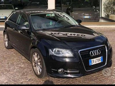 Usata Audi A3 Attraction 105 CV (77 kW) 2013 Nero Berlina