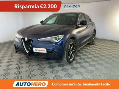 Usado Alfa Romeo Stelvio Executive 280 CV (205 kW) 2019 Azul SUV