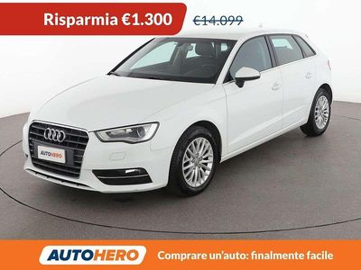 Usata Audi A3 Ambiente 110 CV (80 kW) 2016 Bianco Berlina