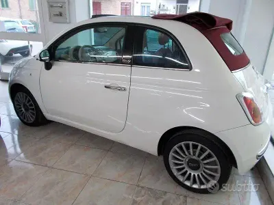 Usata Fiat 500 95 CV (69 kW) 2011 Bianco Cabrio