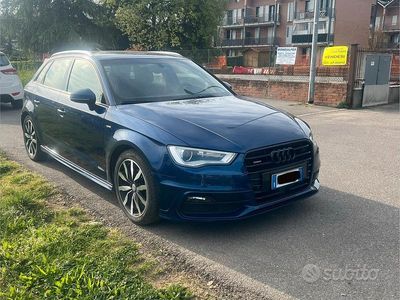 Usata Audi A3 S-Line 150 CV (110 kW) 2015 Blu Berlina