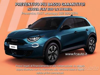 Nuova Fiat 600 101 CV (74 kW) 2025 Rosso SUV