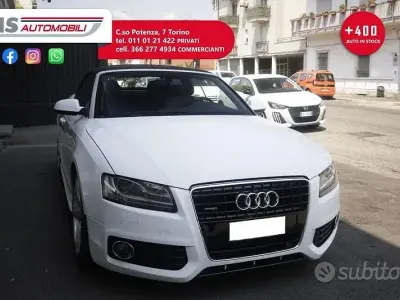 Usata Audi A5 Cabriolet Ambiente 239 CV (175 kW) 2009 Bianco Cabrio
