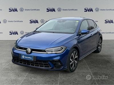 Usata VW Polo R-line 95 CV (69 kW) 2022 Reef blue Utilitaria