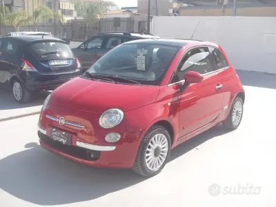 Usata Fiat 500 Lounge 69 CV (50 kW) 2010 Rosso Utilitaria