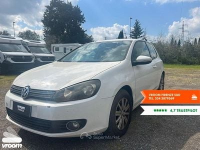 Usata VW Golf VI Trendline 105 CV (77 kW) 2010 Bianco Utilitaria