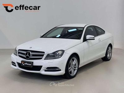 Usata Mercedes C220 Avantgarde 170 CV (125 kW) 2014 Bianco Coupé