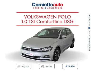 Usata VW Polo Comfortline 95 CV (69 kW) 2021 Grigio Berlina
