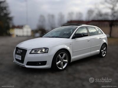 Usata Audi A3 Attraction 140 CV (102 kW) 2010 Bianco Utilitaria