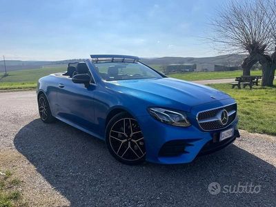 Usata Mercedes E220 194 CV (142 kW) 2020 Blu Cabrio