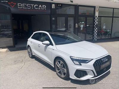 Usata Audi A3 S-Line 150 CV (110 kW) 2021 Bianco Berlina
