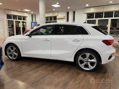 Usata Audi A3 Premium 115 CV (84 kW) 2021 Bianco Berlina