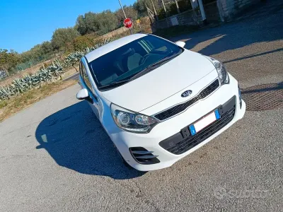 Usata Kia Rio 75 CV (55 kW) 2016 Bianco Utilitaria