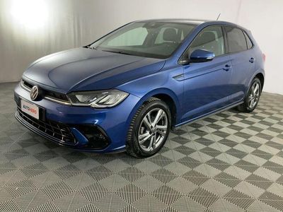 Usata VW Polo R-line 95 CV (69 kW) 2022 Blu Utilitaria