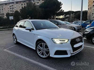 Usata Audi A3 S-Line 116 CV (85 kW) 2019 Bianco Berlina