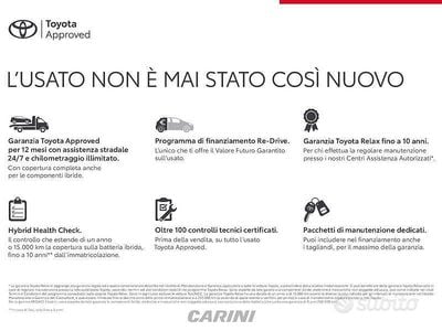 Usata Toyota Yaris Hybrid Lounge 2020 Bianco Berlina