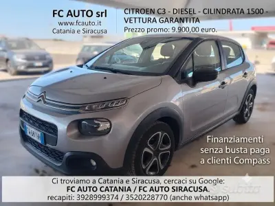 Usata Citroën C3 Shine 102 CV (75 kW) 2019 Grigio Utilitaria