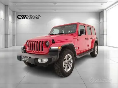 Usata Jeep Wrangler Unlimited Sahara 200 CV (147 kW) 2020 Rosso SUV