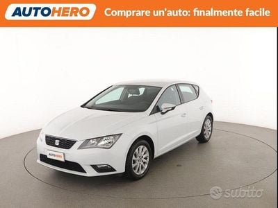 Usata Seat Leon Style 110 CV (80 kW) 2016 Bianco Berlina