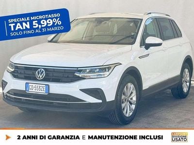 Usata VW Tiguan Life 131 CV (96 kW) 2021 Bianco SUV