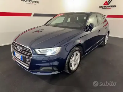 Usata Audi A3 Sport 116 CV (85 kW) 2018 Bluazzurro Berlina
