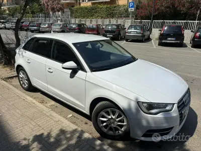 Usata Audi A3 Attraction 110 CV (80 kW) 2015 Bianco Berlina