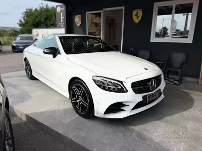 Usata Mercedes C220 Premium Plus 194 CV (142 kW) 2019 Bianco Cabrio