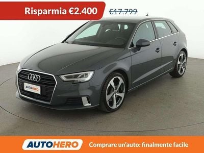 Usata Audi A3 Sport 116 CV (85 kW) 2017 Grigio Berlina