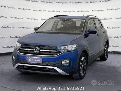 Usata VW T-Cross Style 110 CV (80 kW) 2022 Blu SUV