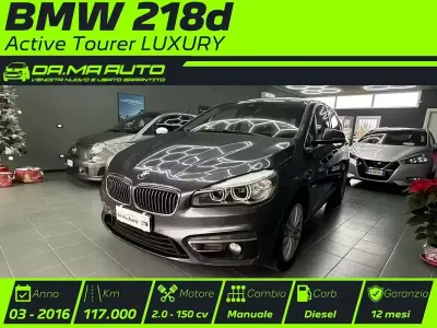 Usata BMW 218 Active Tourer Luxury Line 150 CV (110 kW) 2016 Grigio Monovolume