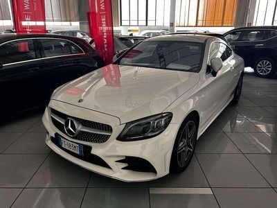 Usata Mercedes C220 Premium Plus 194 CV (142 kW) 2018 Bianco Coupé