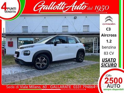 Usata Citroën C3 Aircross Feel 83 CV (61 kW) 2019 Bianco SUV